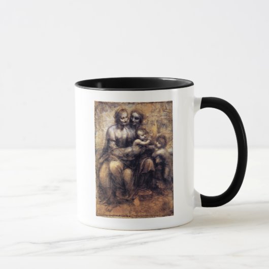 Mug Vierge et enfant avec le croquis de St Anne (Droite)