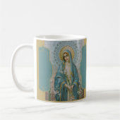 Mug VIERGE MARIE avenue MARIA avec des LIS (Gauche)