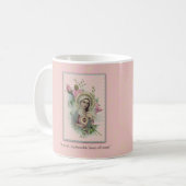 Mug Vierge Marie béni fleurit la prière de Memorare (Devant gauche)