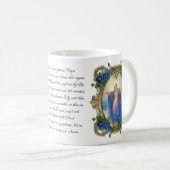 Mug Vierge Marie Florale prière mémoriale religieuse   (Devant droit)