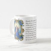 Mug Vierge Marie Florale prière mémoriale religieuse   (Devant gauche)