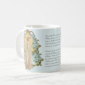 Mug Vierge Marie Florale Religieuse Dame De Fatima (Devant gauche)