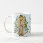Mug Vierge Marie Florale Religieuse Dame De Fatima (Gauche)