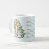 Mug Vierge Marie Florale Religieuse Dame De Knock (Devant gauche)