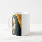 Mug Vierge Marie Hodegetria Icône Byzantine Catholique (Devant gauche)