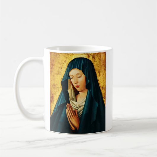 Mug Vierge Marie Hodegetria Icône Byzantine Catholique (Gauche)