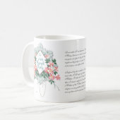 Mug Vierge Marie Jésus Rosaire Mémoire catholique (Devant gauche)