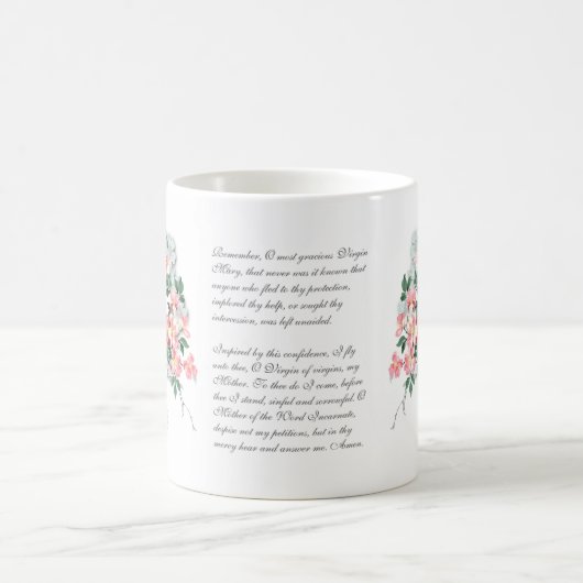 Mug Vierge Marie Jésus Rosaire Mémoire catholique (Centre)