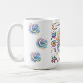 Mug Vierge Zodiaque Astrologie Florale Colorée (Gauche)