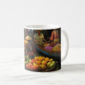 Mug Viêt-nam peinture sur le marché de l'eau (Devant droit)