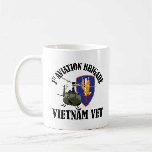 Mug Vietnam Vet - 1ère AVN BDE UH-1 (Gauche)