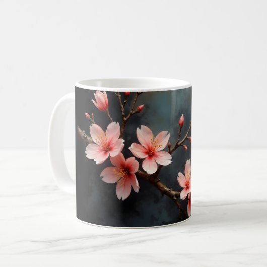 Mug Vietnamese Peach Blossom Art (Devant gauche)