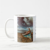 Mug Vieux Aiola. Bateau traditionnel portugais sur la  (Gauche)