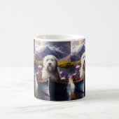 Mug Vieux Berger Anglais sur Paddle : Une Aventure Scé (Centre)