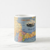 Mug Vieux Cape Cod Massachusetts Carte (Centre)