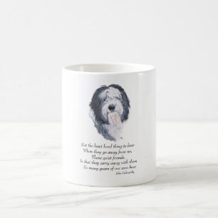 Mug Vieux chien de berger anglais Rainbow Bridge