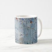 Mug Vieux corrode de tôle bleu fer (Devant droit)