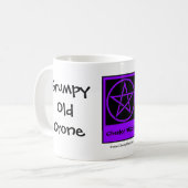 Mug Vieux Crone Grumpy une sorcière Cheeky Coupe/Mug (Devant gauche)