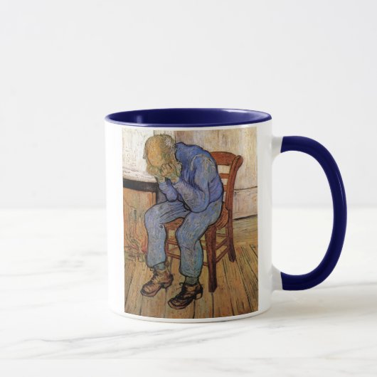 Mug Vieux homme à Sorrow Van Gogh Art (Droite)