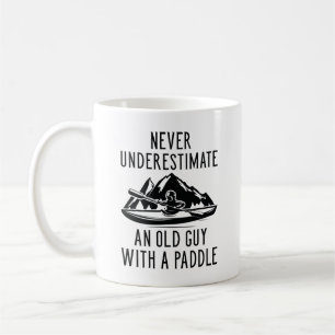 Mug Vieux Homme Avec Une Pagaie