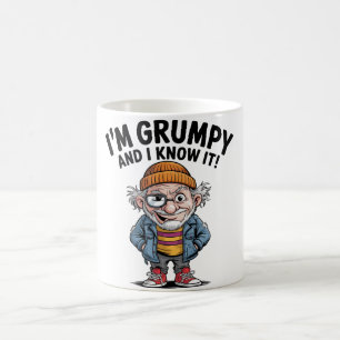 Mug Vieux homme drôle/grincheux