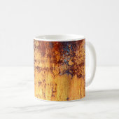 Mug Vieux métal rouille arrière - plan et texture, mét (Devant droit)