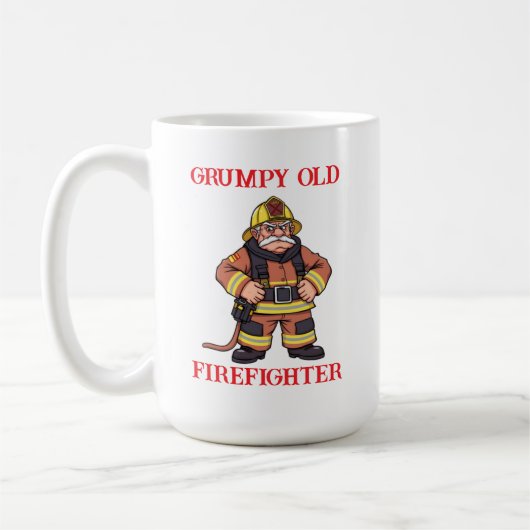 Mug Vieux pompier grincheux (Gauche)