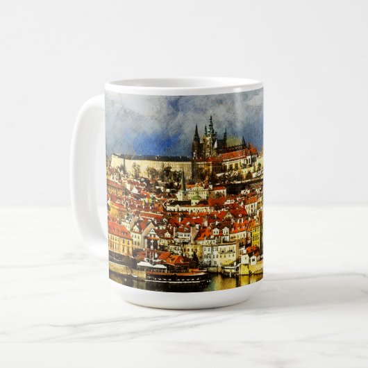 Mug Vieux Prague (Praha) de Bridge Tower (Devant gauche)