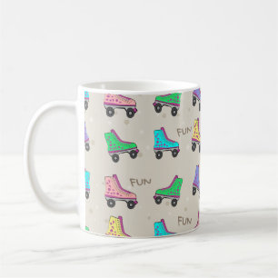 Mug Vieux rouleaux de patinage coloré Motif