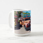 Mug Vieux véhicules à Seligman, route 66 (Devant gauche)