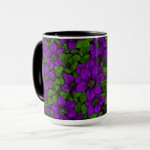 Mug Vigne de Clematis pourpre (Devant gauche)
