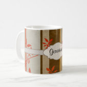 Mug Vignes et rayures d'automne (Devant gauche)