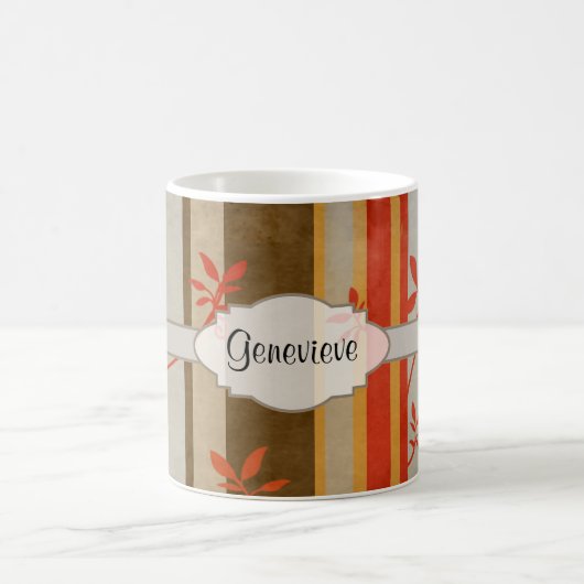 Mug Vignes et rayures d'automne (Centre)