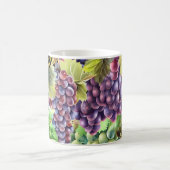 Mug Vignoble collage de raisin rouge vert grappes vign (Centre)