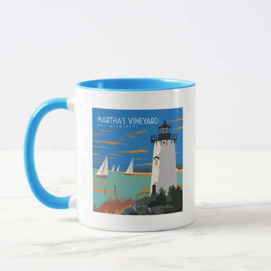 Mug Vignoble de Martha, Massachusetts | Phare (Gauche)
