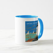 Mug Vignoble de Martha, Massachusetts | Phare (Devant droit)