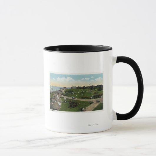 Mug Vignoble de Martha, vue aérienne d'Ocean Park (Droite)