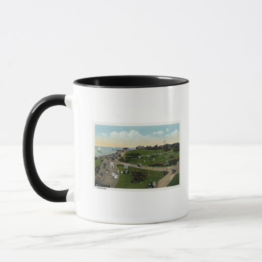 Mug Vignoble de Martha, vue aérienne d'Ocean Park (Gauche)