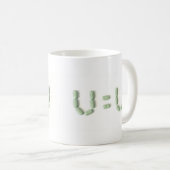Mug VIH - U=U (non détectable = non transmettable) (Devant droit)