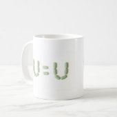 Mug VIH - U=U (non détectable = non transmettable) (Devant gauche)