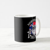 Mug Viking Drôle Norvège Drapeau Vikings (Devant droit)