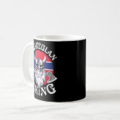 Mug Viking Drôle Norvège Drapeau Vikings (Devant gauche)