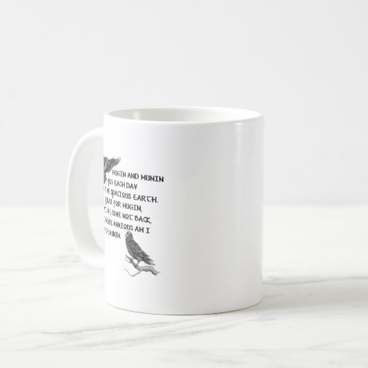 Mug Viking Raven Hugin And Munin (Devant gauche)