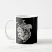 Mug Viking Riding Squirrel Funny Warrior Art  (Gauche)