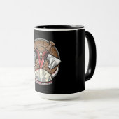 Mug Viking Shield - Logo de dessin animé (Devant droit)