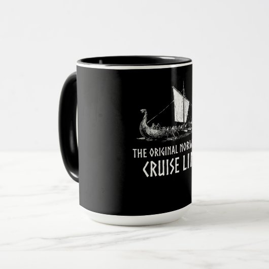 Mug Viking Ship Cruise Line Odin Et Valhalla (Devant gauche)