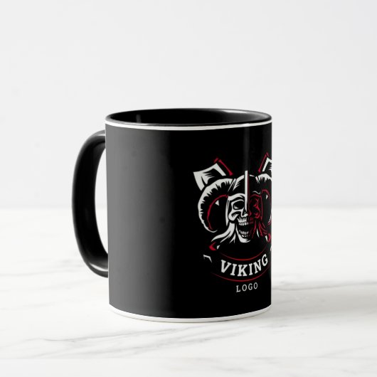 Mug "Viking Skull Logo with Axes" (Devant gauche)