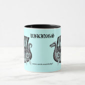 Mug Vikings dans le dessin noir et blanc d'encre de (Centre)