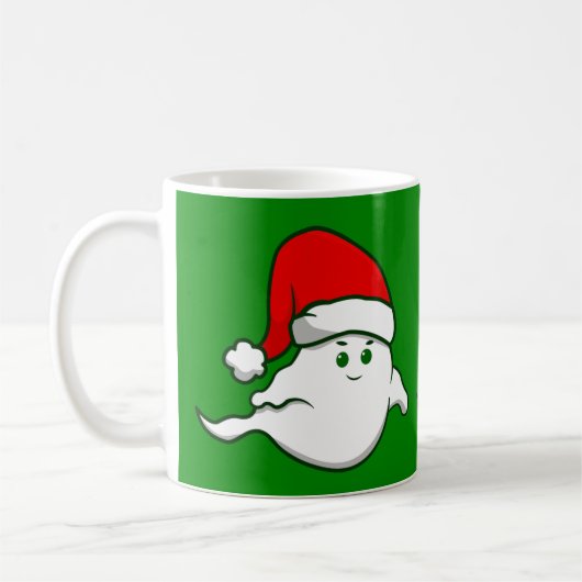 Mug vilain fantôme de noël éffrayant vert déplaisant (Gauche)