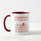 Mug Vilain pull de Noël à vélo (Gauche)